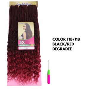 Boho Box Braids #T1B/118